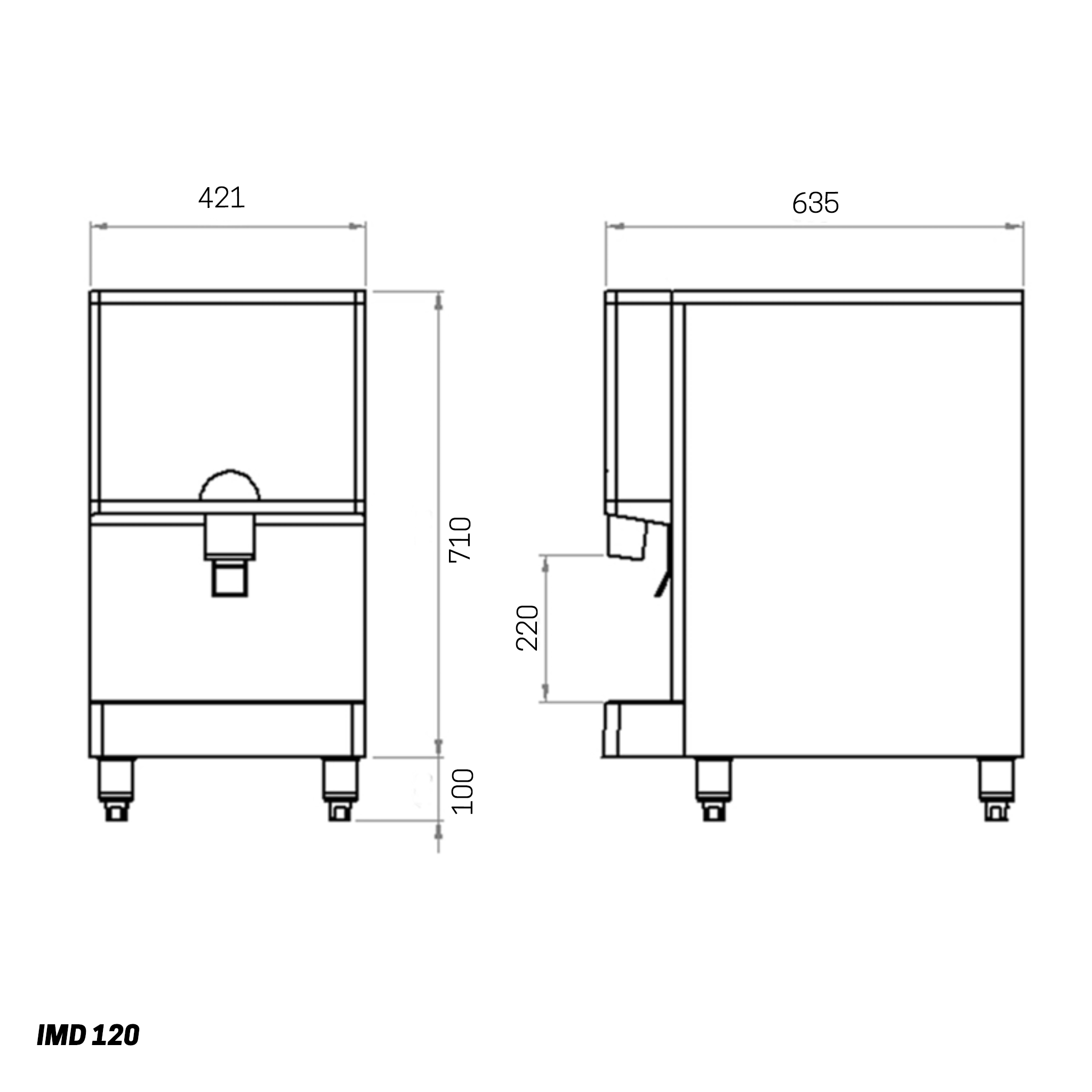 IMD Ice Maker & Dispenser Countertop