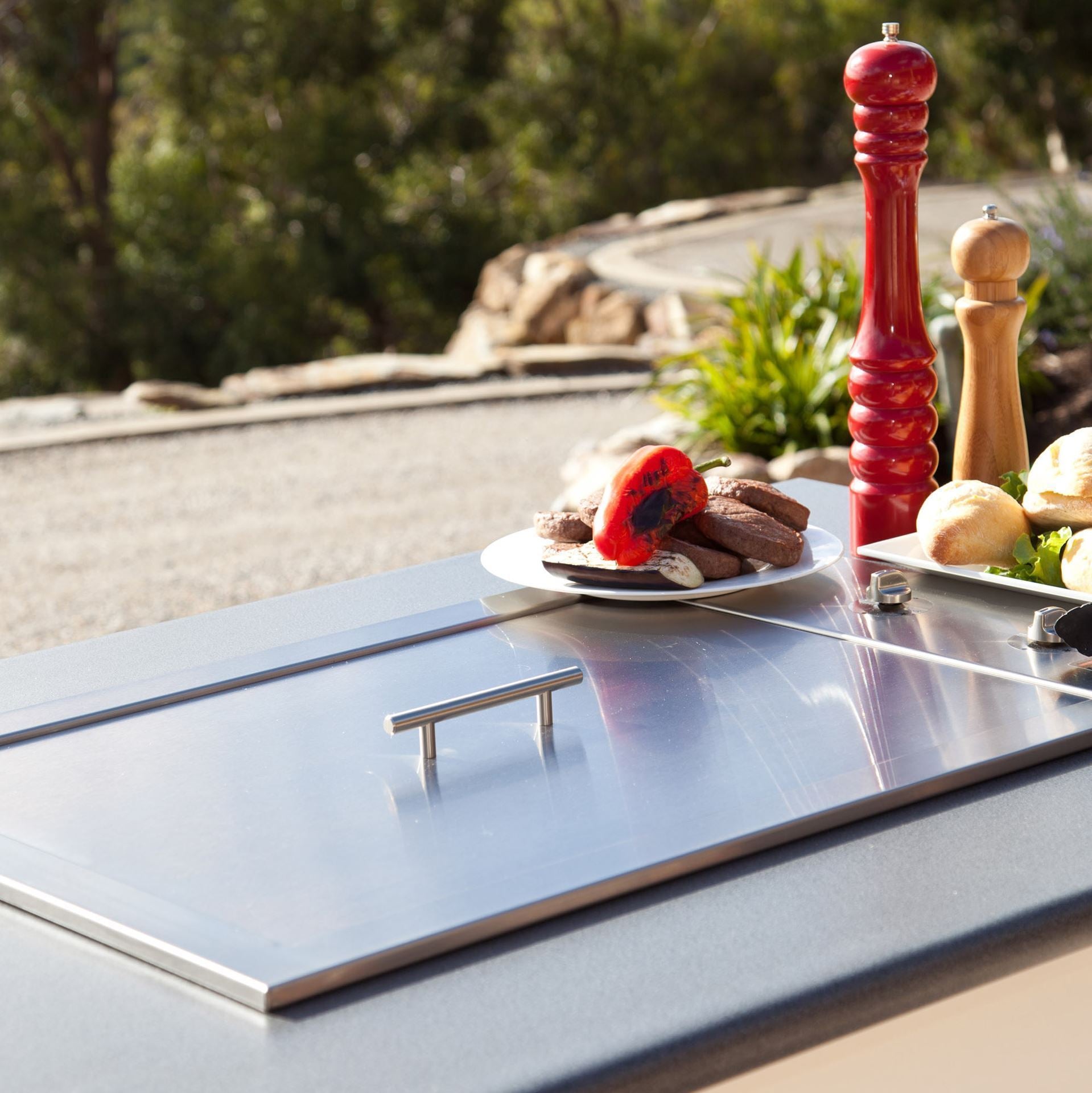 Heatlie Island Gourmet Elite Flat Lid Handle Kit