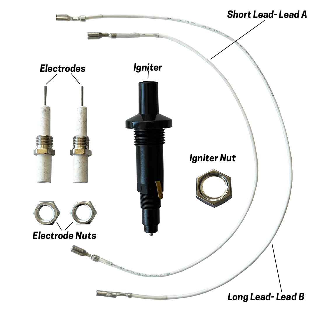 heatlie bbq piezo kit labelled