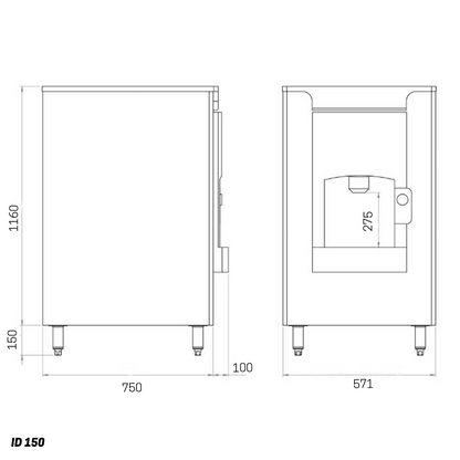 ID Ice Dispenser Freestanding
