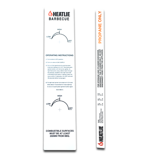 Heatlie BBQ LPG Labels